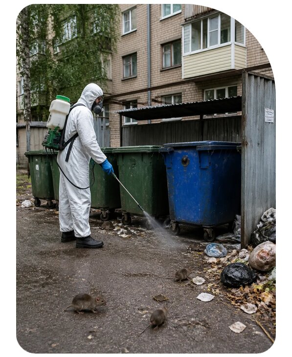 Дератизация контейнерной площадки в Лыткарине по цене от 3073 р. | Сенат-Лтк