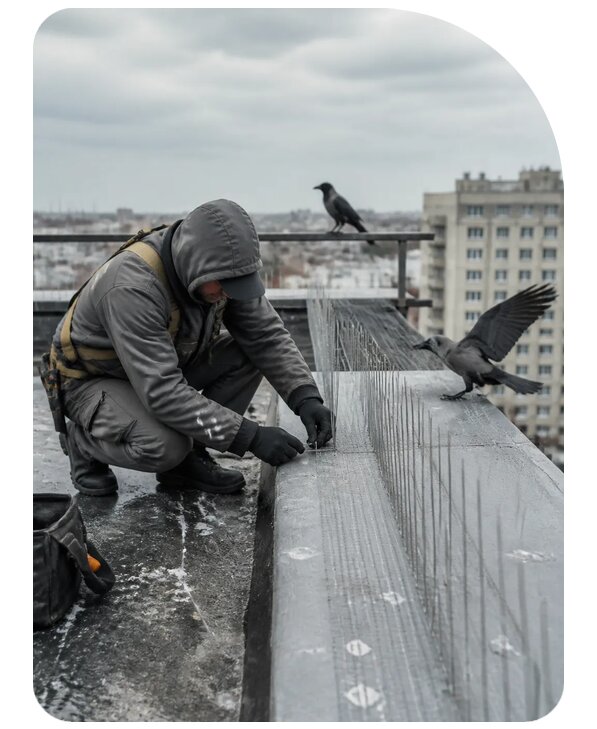 Защита от ворон под ключ в Лыткарине по цене от 5122 р. | Сенат-Лтк